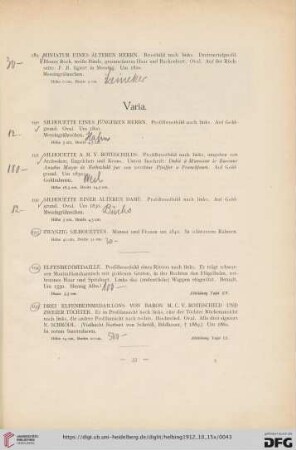 Varia (Nr. 190-199)