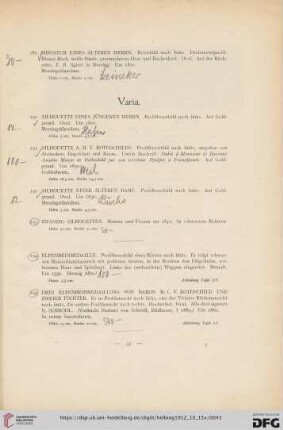 Varia (Nr. 190-199)