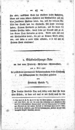 2. Glückwünschungs-Rede