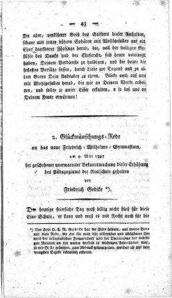 2. Glückwünschungs-Rede