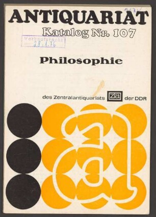 Nr. 107: Philosophie