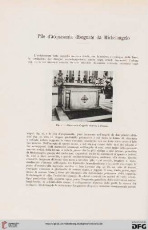 25: Pile d'acquasanta disegnate da Michelangelo