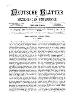 Abnorme Kinder und ihre Pflege : (Schluss)
