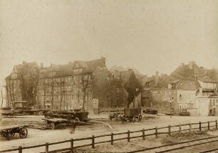 "Westende vom Kehrwieder" aus der Mappe "Hamburg 1883. Aufnahmen der niederzulegenden Stadttheile"