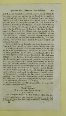 Drittes Kapitel. Macedonische Geschichte