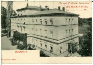 Kreischa. Sanatorium, Hauptgebäude