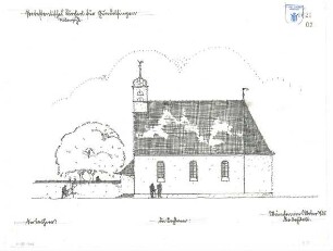 Bestelmeyer, German; Gundelfingen (Bayern); Protestantische Kirche - Südansicht