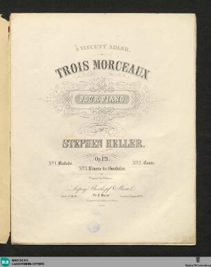 Trois morceaux pour piano : op. 121