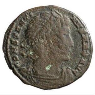 Münze, Follis, Aes 3, 333 - 335 n. Chr.