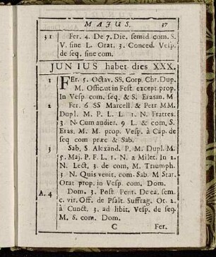 Junius habet dies XXX.