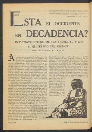 I. - El desafío del oriente
