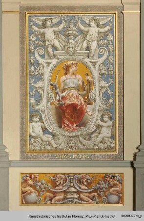 Ausmalung des Treppenhauses im Palazzo Grifoni Budini Gattai : Weibliche Allegorien