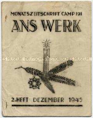 Kriegsgefangen-Zeitung aus dem "Camp 191" zu Weihnachten 1945 - Personenkonvolut