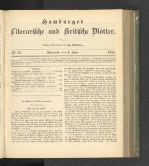 No. 45. 4. Juni 1851