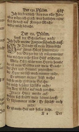 Der 121. Psalm. - Der 130. Psalm.
