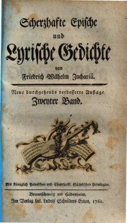 Scherzhafte Epische und Lyrische Gedichte, 2