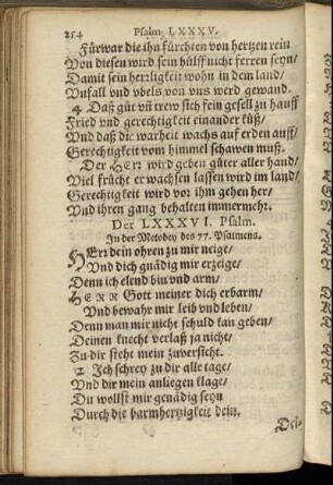 Der LXXXVI. Psalm. - Der C. Psalm.