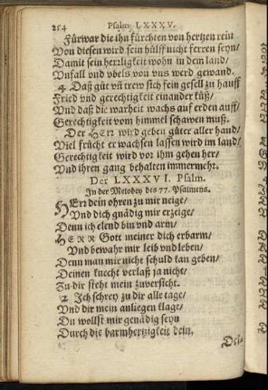 Der LXXXVI. Psalm. - Der C. Psalm.