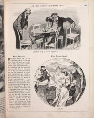 "Ein aufmerksamer Wirth" "Eine Hochzeitsreise"