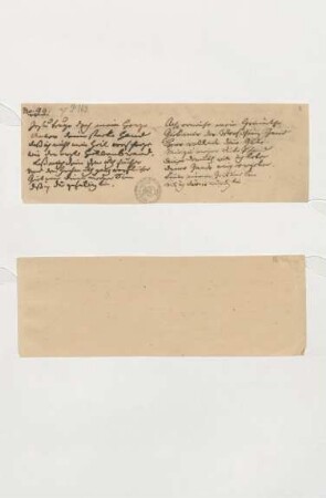 Umdichtung (4. Satz)+Notiz Zelters