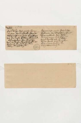 Umdichtung (4. Satz)+Notiz Zelters