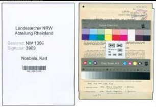 Entnazifizierung Karl Noebels , geb. 08.07.1885 (Landwirt)