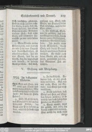 V. Bessrung und Vergebung.