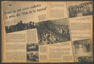 Cruzó ya por siete ciudades el avión del "Club de la Amistad"