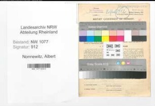 Entnazifizierung Albert Nonnewitz , geb. 12.01.1914 (Polizist)