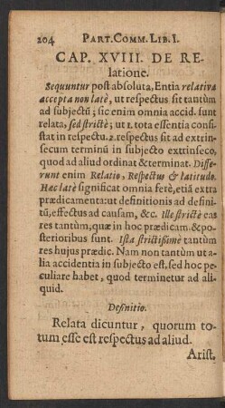 Cap. XVIII. De Relatione.