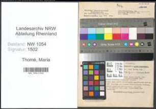 Entnazifizierung Maria Thomé , geb. 06.01.1894 (Lehrerin)
