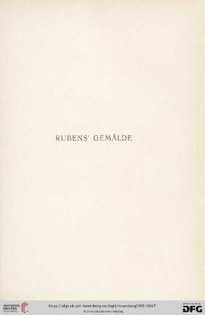 Rubens' Gemälde