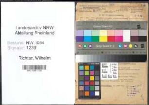 Entnazifizierung Wilhelm Richter , geb. 09.02.1894 (Bahninspektor)