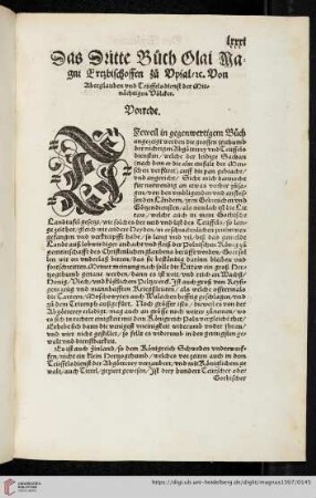 Das Dritte Buch Olai Magni Erzbischoffen zu Opsal / ec. Von Aberglauben und Teüffelsdienst der Mitnächtigen Völcker
