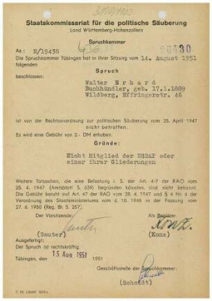 Erhard, Walter