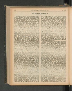 Die Befreiung des Balkans.