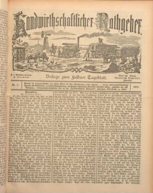 1: Beilage vom Mittwoch, 1. Januar 1902