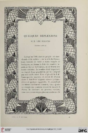 3. Pér. 29.1903: Quelques réflexions sur les Salons, [1]