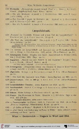 Leopoldstadt (Nr. 1291-1320)