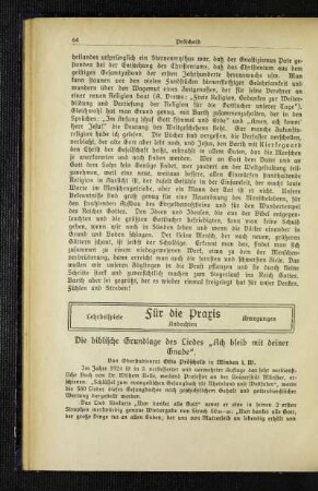 ¬Die¬ biblische Grundlage des Liedes "Ach bleib mit deiner Gnade"