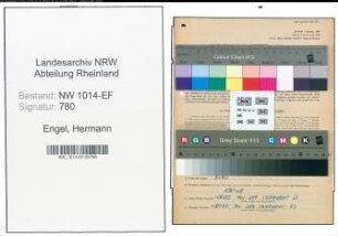 Entnazifizierung Hermann Engel , geb. 11.09.1919 (Kaufmann)