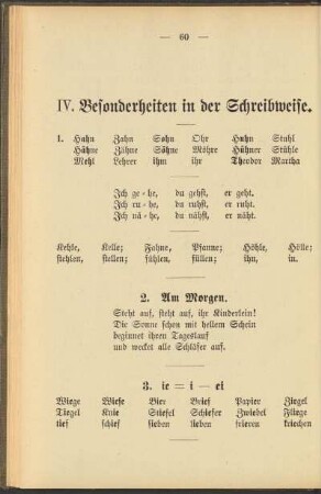 IV. Besonderheiten in der Schreibweise