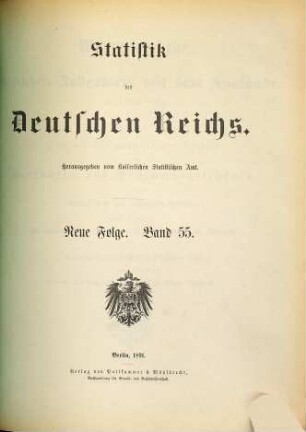 Waarenverkehr des deutschen Zollgebiets mit dem Auslande. 55 = 1890