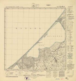 1663 Beelkow, Topographische Karte (4cm - Karte)