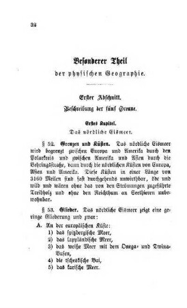 Besonderer Theil der physischen Geographie