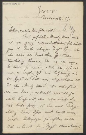 Brief an Ludwig Strecker  : 19.09.1910