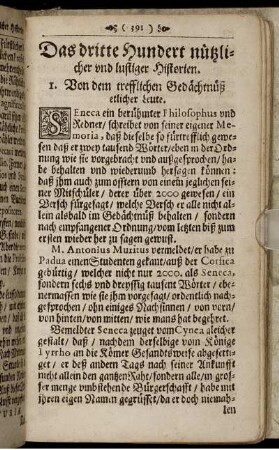 Das dritte Hundert nützlicher und lustiger Historien