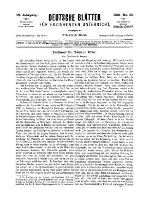 Professor Dr. Tuiskon Ziller