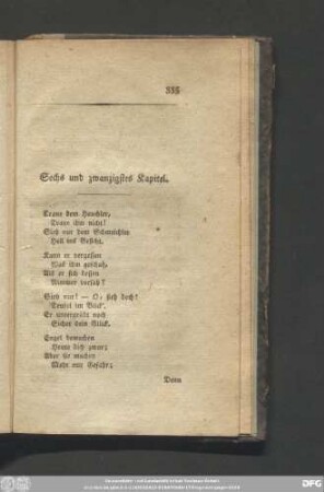 Sechs und zwanzigstes Kapitel.