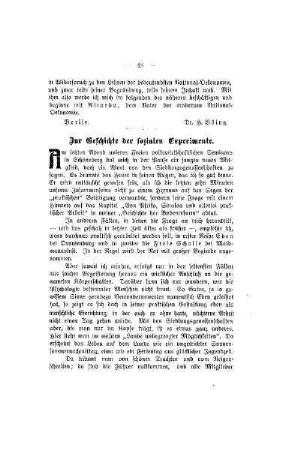 Zur Geschichte der sozialen Experimente